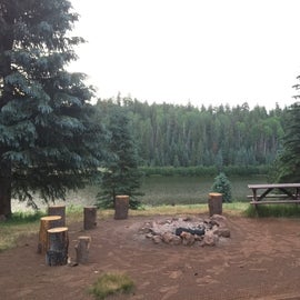 Perfect center campfire area for gatherings 