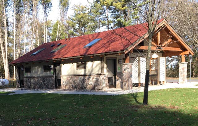 Janet R.'s photo of a cabin at Green Lakes State Park Campground near Orwell, NY