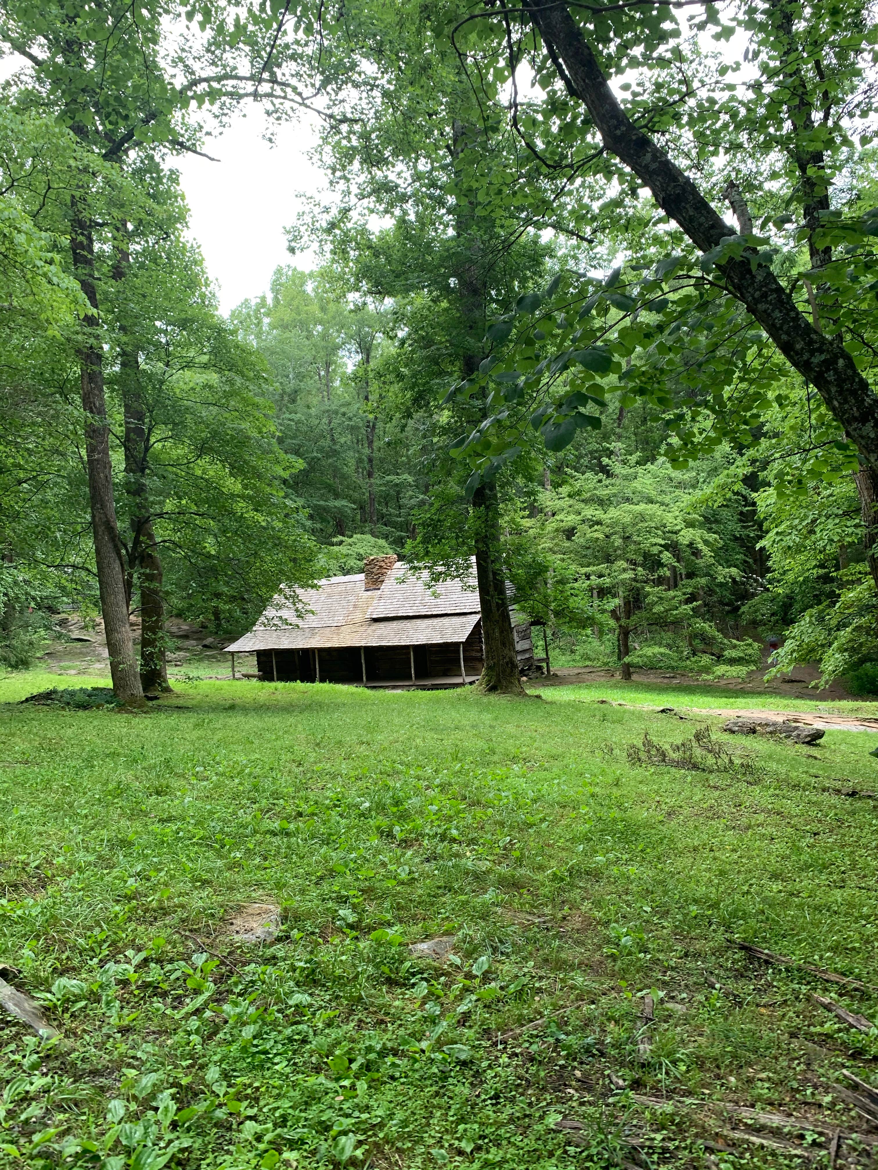 Laure D.'s photo of a cabin at Greenbrier Campground near Bryson City, NC