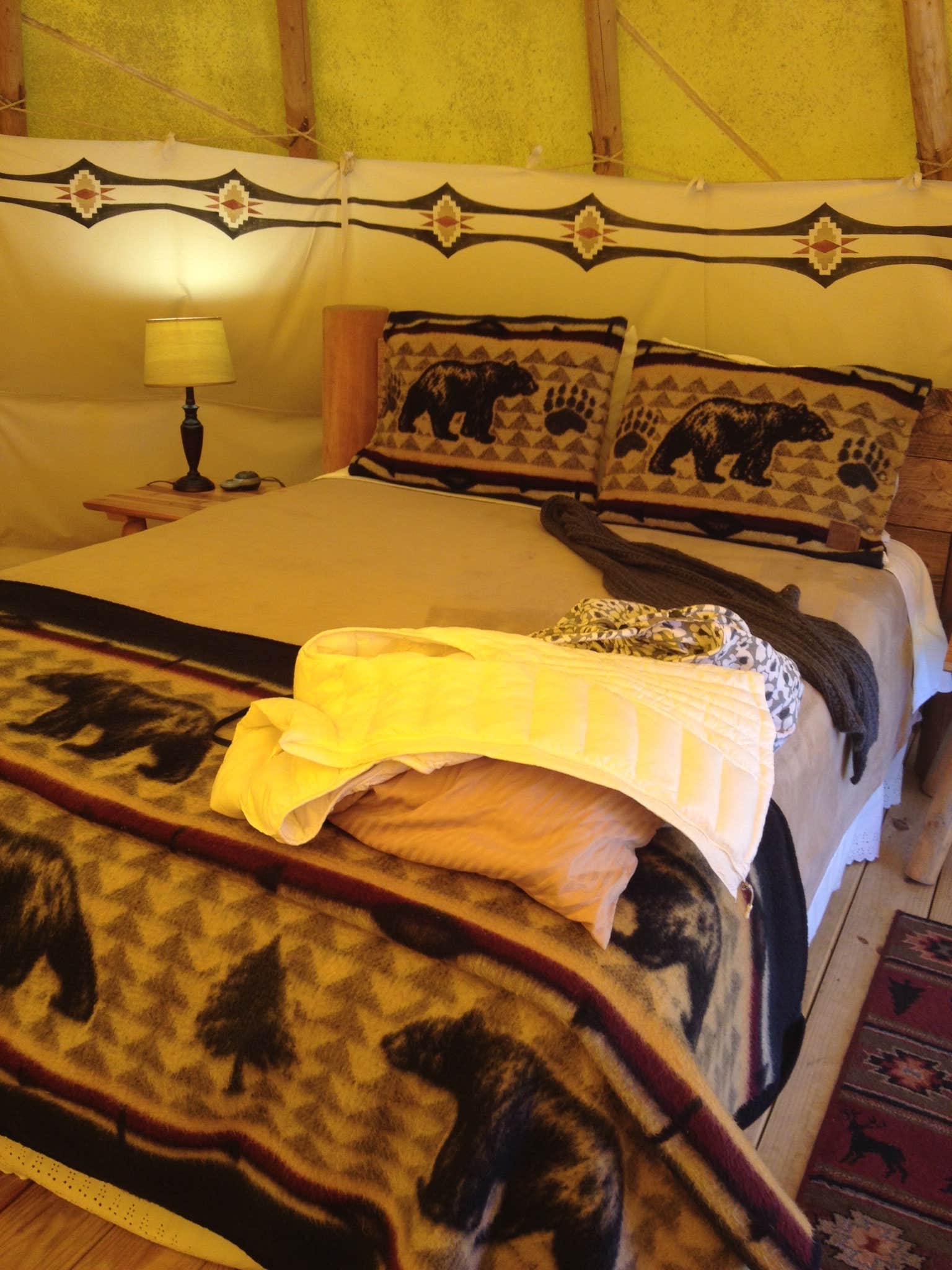 Chip R.'s photo of glamping accommodations at Blue Bear Mountain Camp near Elk Park, NC