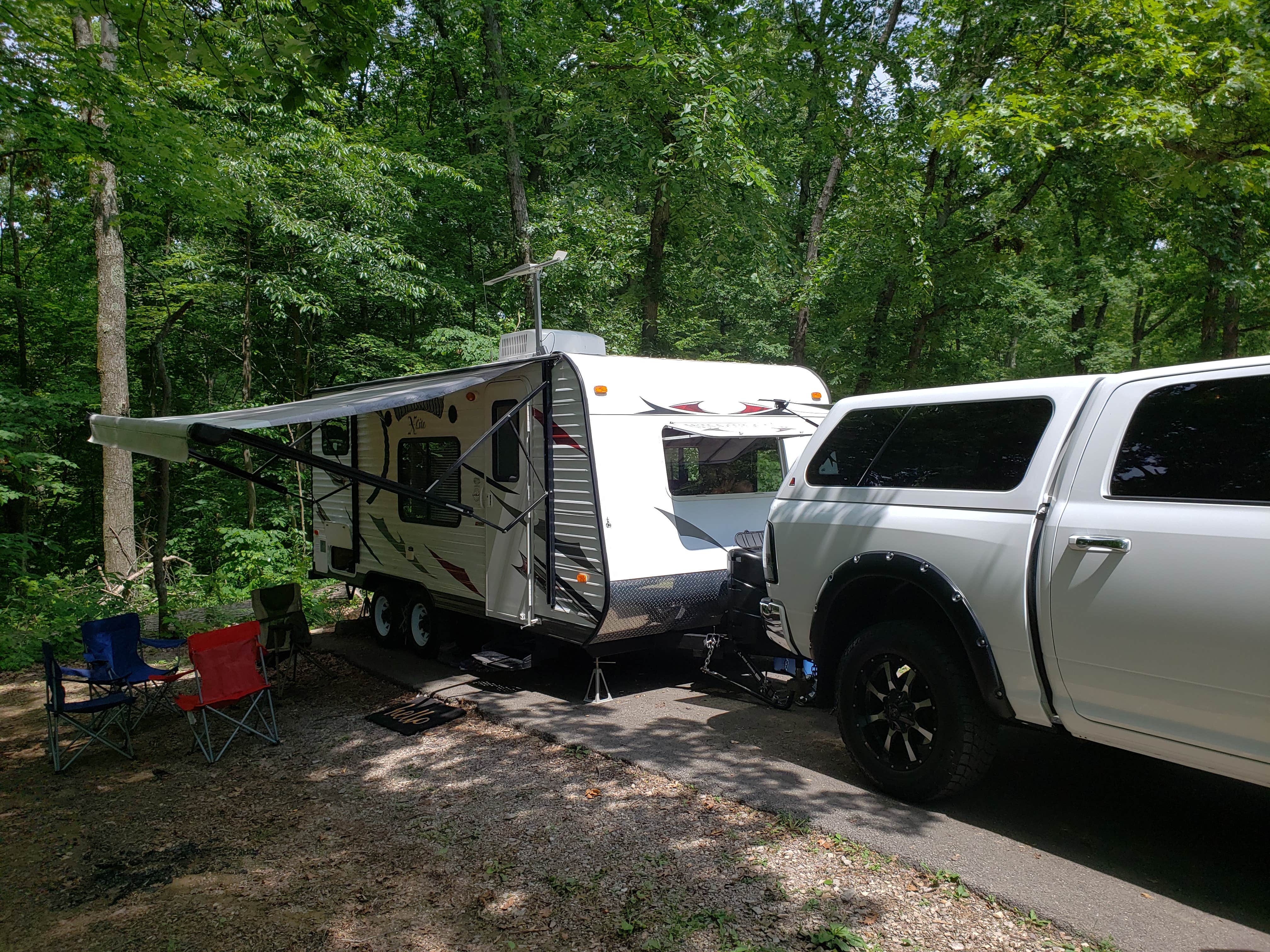 Luke C.'s photo of rv camping at Lake Hope State Park Campground near Glouster, OH