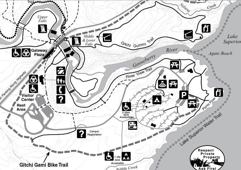 Camper submitted image from Gooseberry Falls State Park Campground - 5