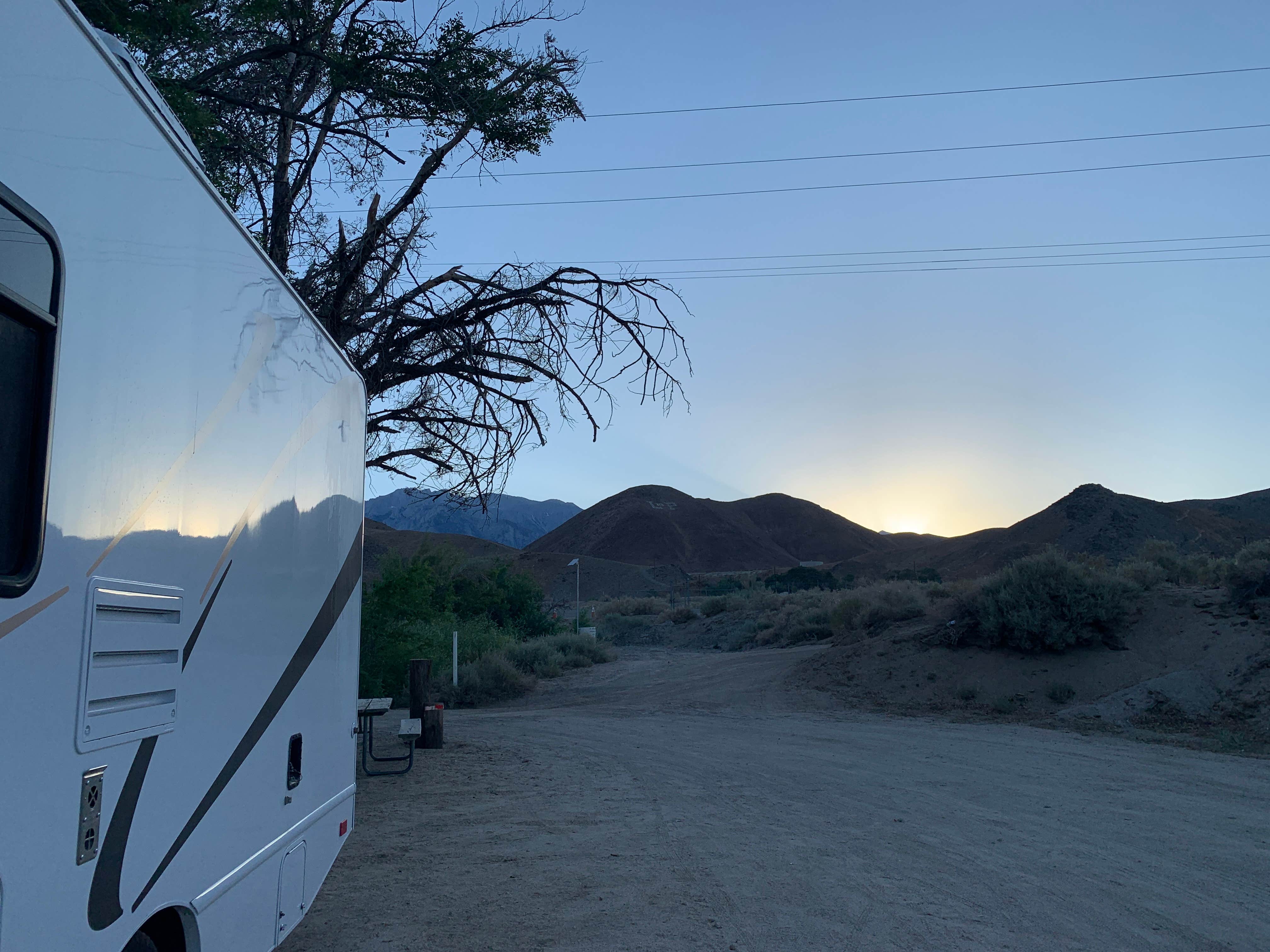 Ginny B.'s photo of rv camping at Portuguese Joe Campground near Alabama Hills, CA