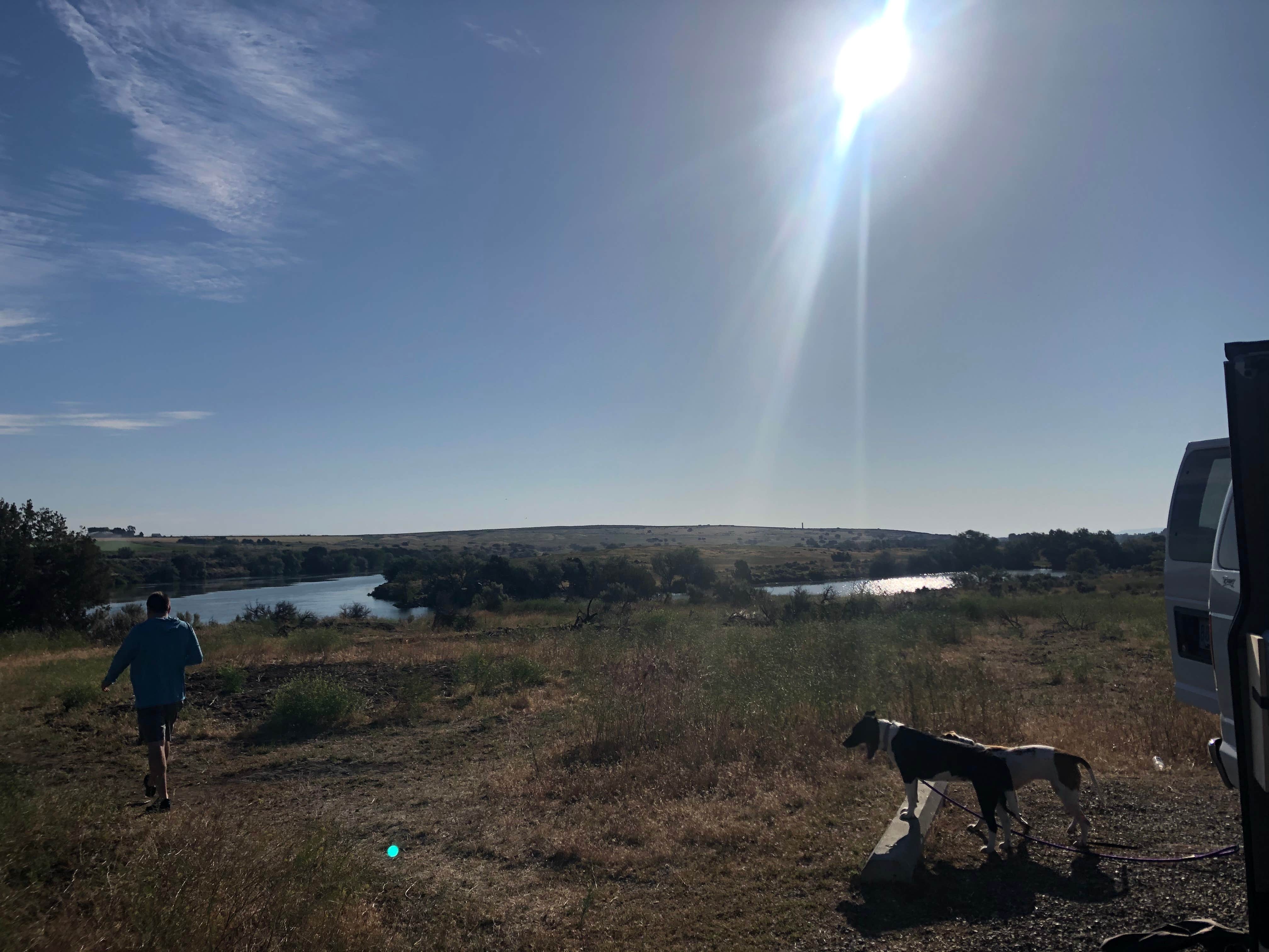 Elisabeth G.'s photo of camping with pets at Milner Historic Recreation Area near Twin Falls, ID