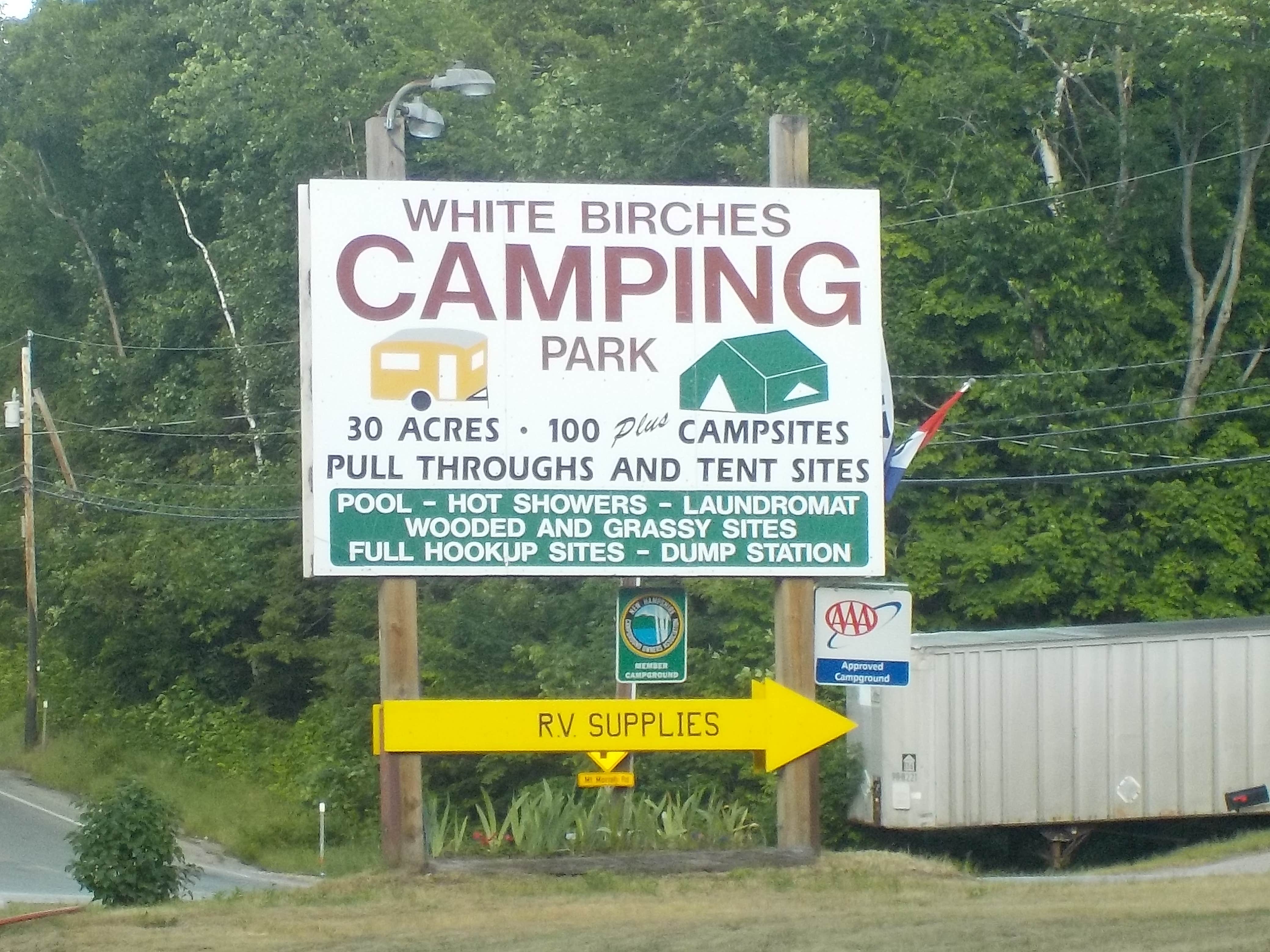 Camper-submitted photo at White Birches Camping Park near Berlin, NH