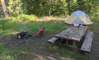 Hannah C.'s photo of tent camping at Payette National Forest Four Mile Campground near Cascade, ID