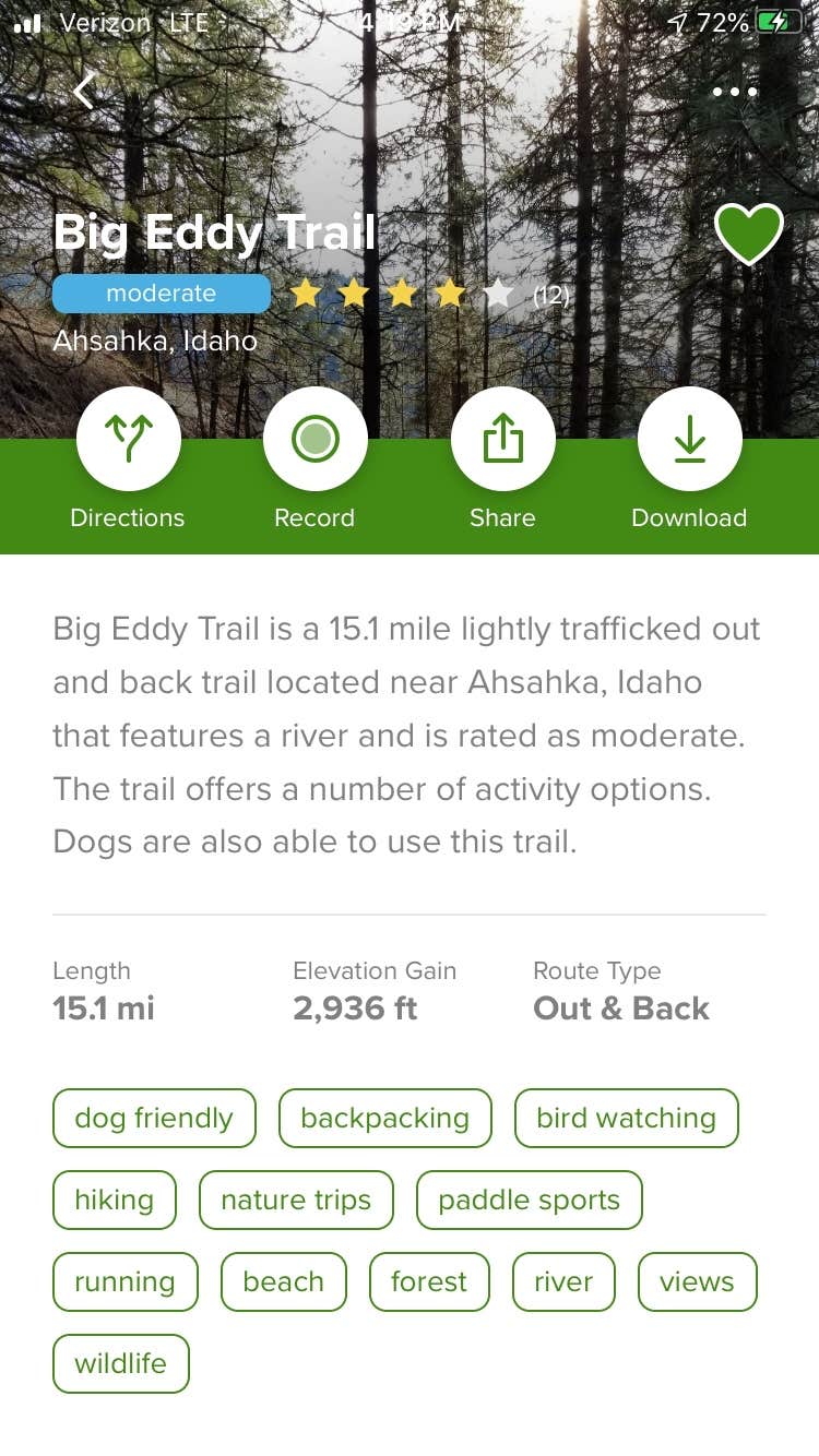 Camper-submitted photo at Mini Camp 4.8 near Moscow, ID