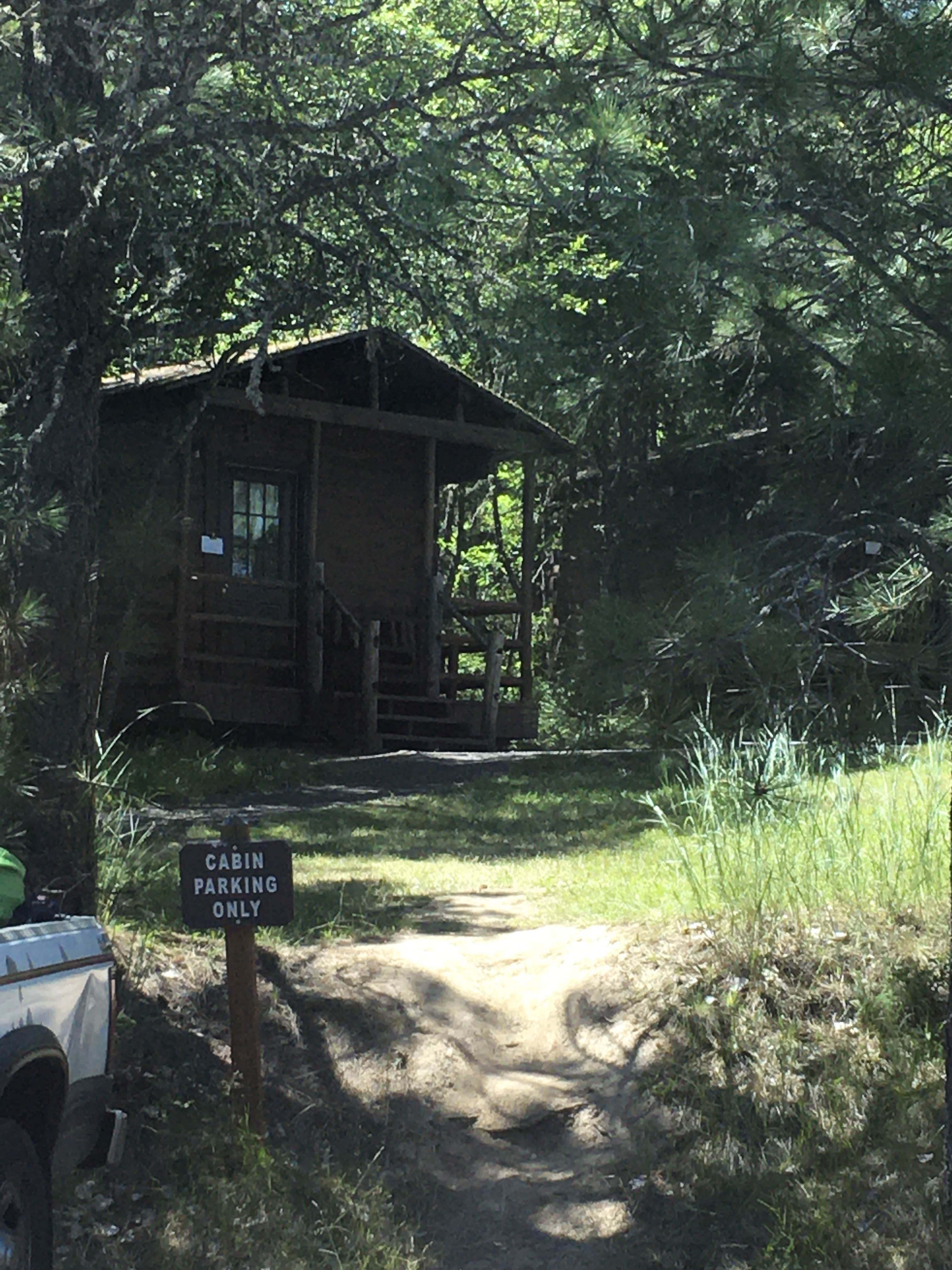 Rachel A.'s photo of a cabin at Freeman Creek Campground — Dworshak State Park near Grangeville, ID