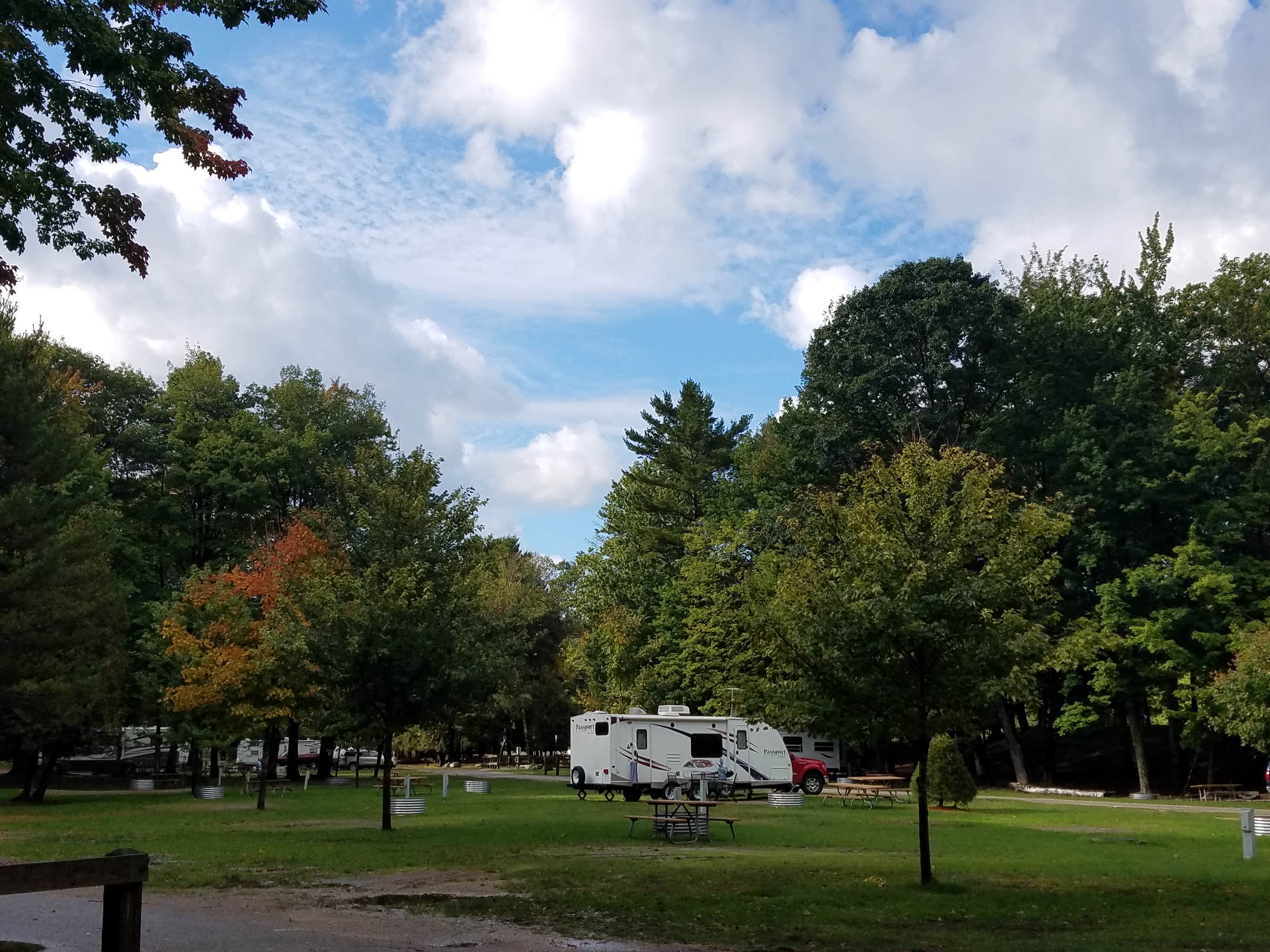 Nancy W.'s photo of rv camping at Cedar Campground — Ludington State Park near Free Soil, MI