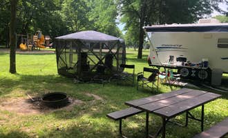Camping near Kearny Park: memoirs park, Whittemore, Minnesota