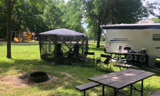 Camping near Kearny Park: memoirs park, Whittemore, Minnesota