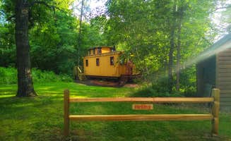 Amy G.'s photo of a cabin at Goldie the Caboose in the Woods near Akeley, MN