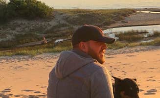 Josh D.'s photo of camping with pets at Lake Michigan Recreation Area near Manistee, MI