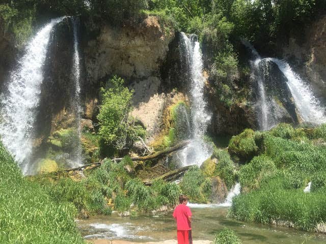 Camper-submitted photo at Rifle Falls State Park Campground near Glenwood Springs, CO