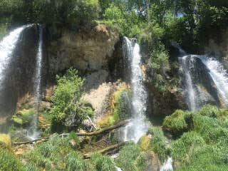 Camper-submitted photo at Rifle Falls State Park Campground near Glenwood Springs, CO