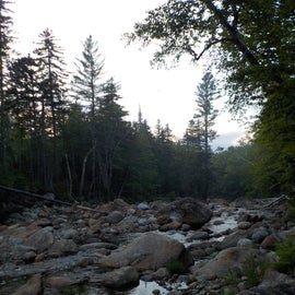 The Wild River as the sun set, just down a bit from where we camped for the night.