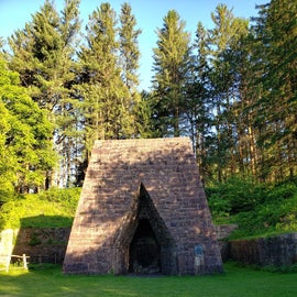The furnace at the state park - a short walk from the campground