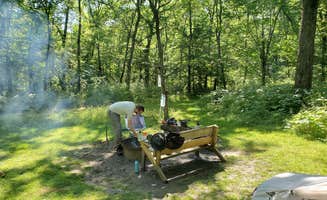 Christopher S.'s photo of tent camping at Camp Glen Wendel Primitive Backcountry — Yellow River State Forest near Genoa, WI