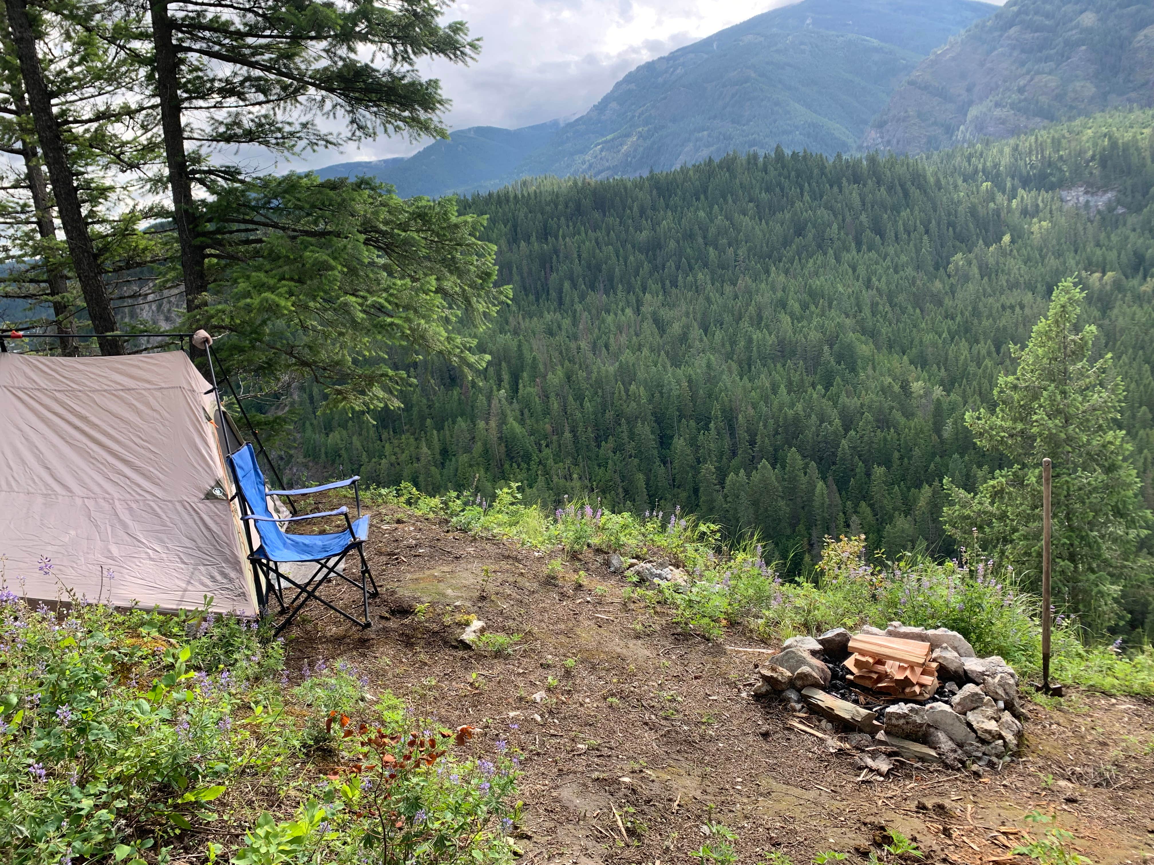 Jennifer B.'s photo of tent camping at Mountain Refuge Ranch near Colville National Forest