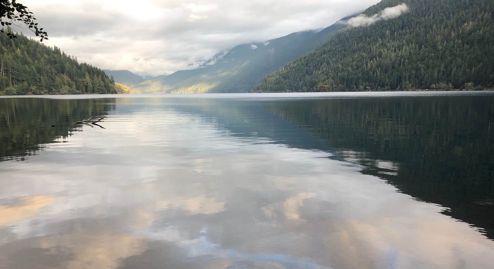 Beautiful Lake View at Fairholme Campground Near Olympic National Park