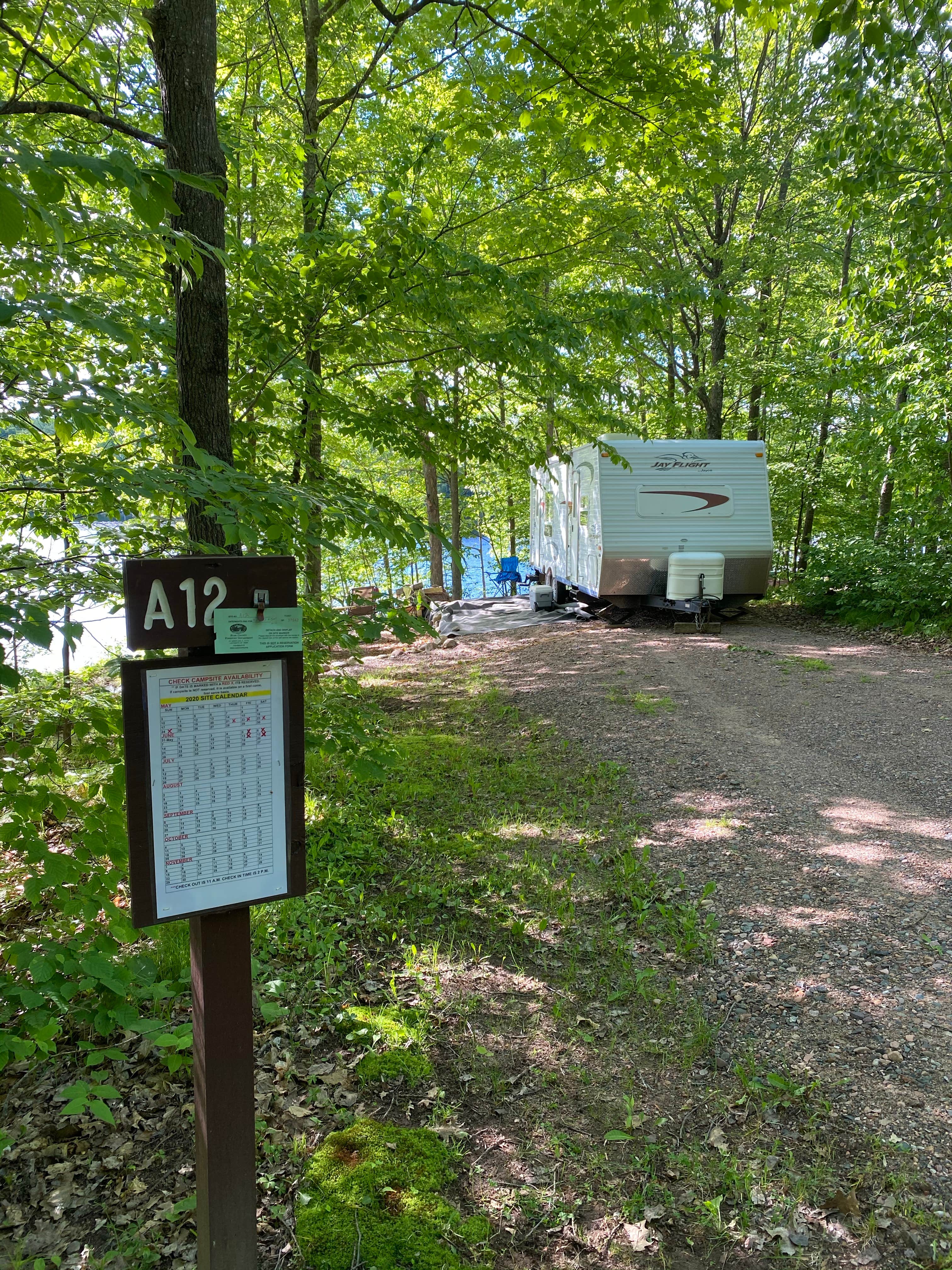 Nathan J.'s photo of rv camping at Audie Lake County Park near Glen Flora, WI