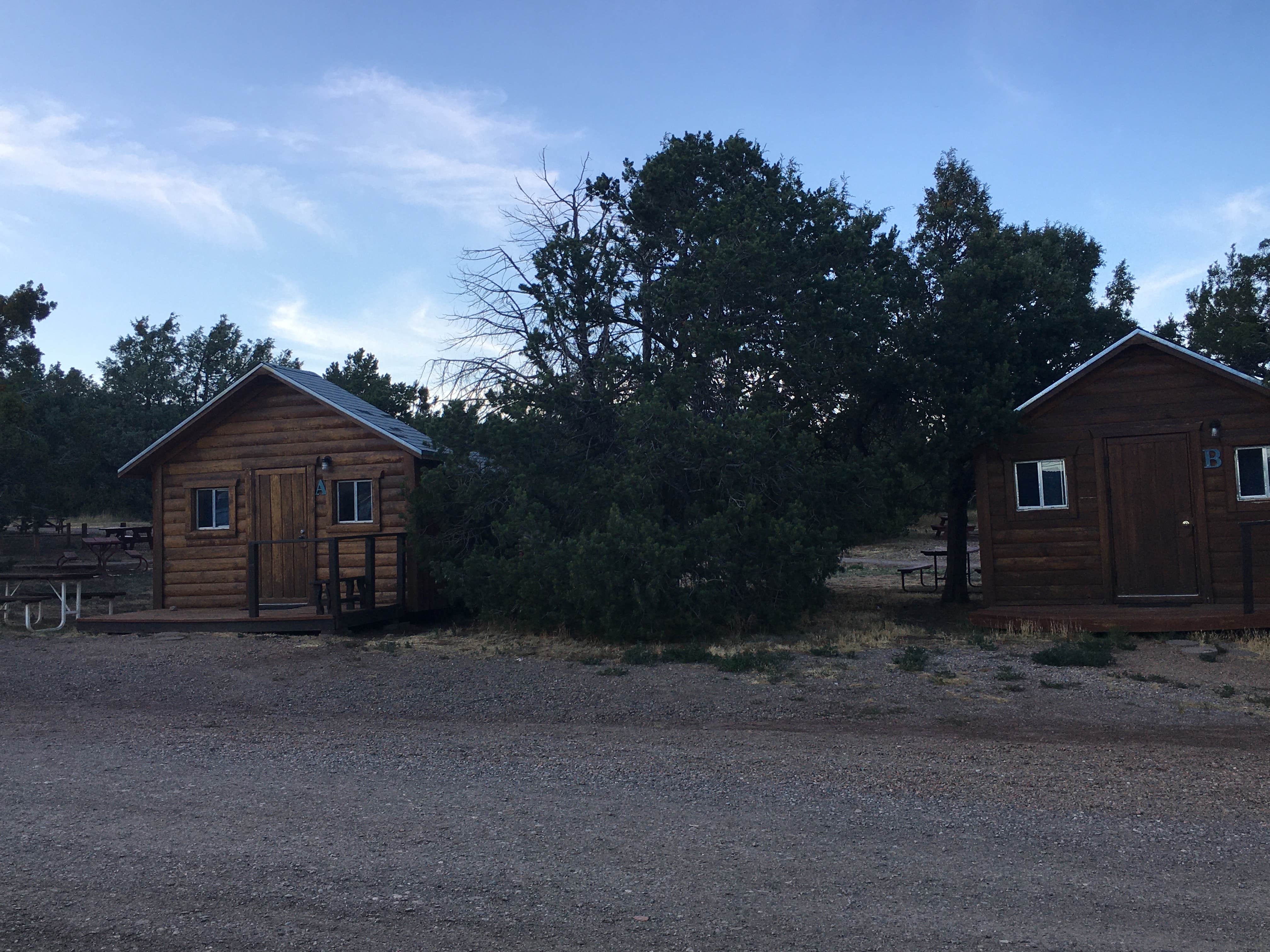 Karen  B.'s photo of a cabin at Turquoise Trail Campground near Tijeras, NM
