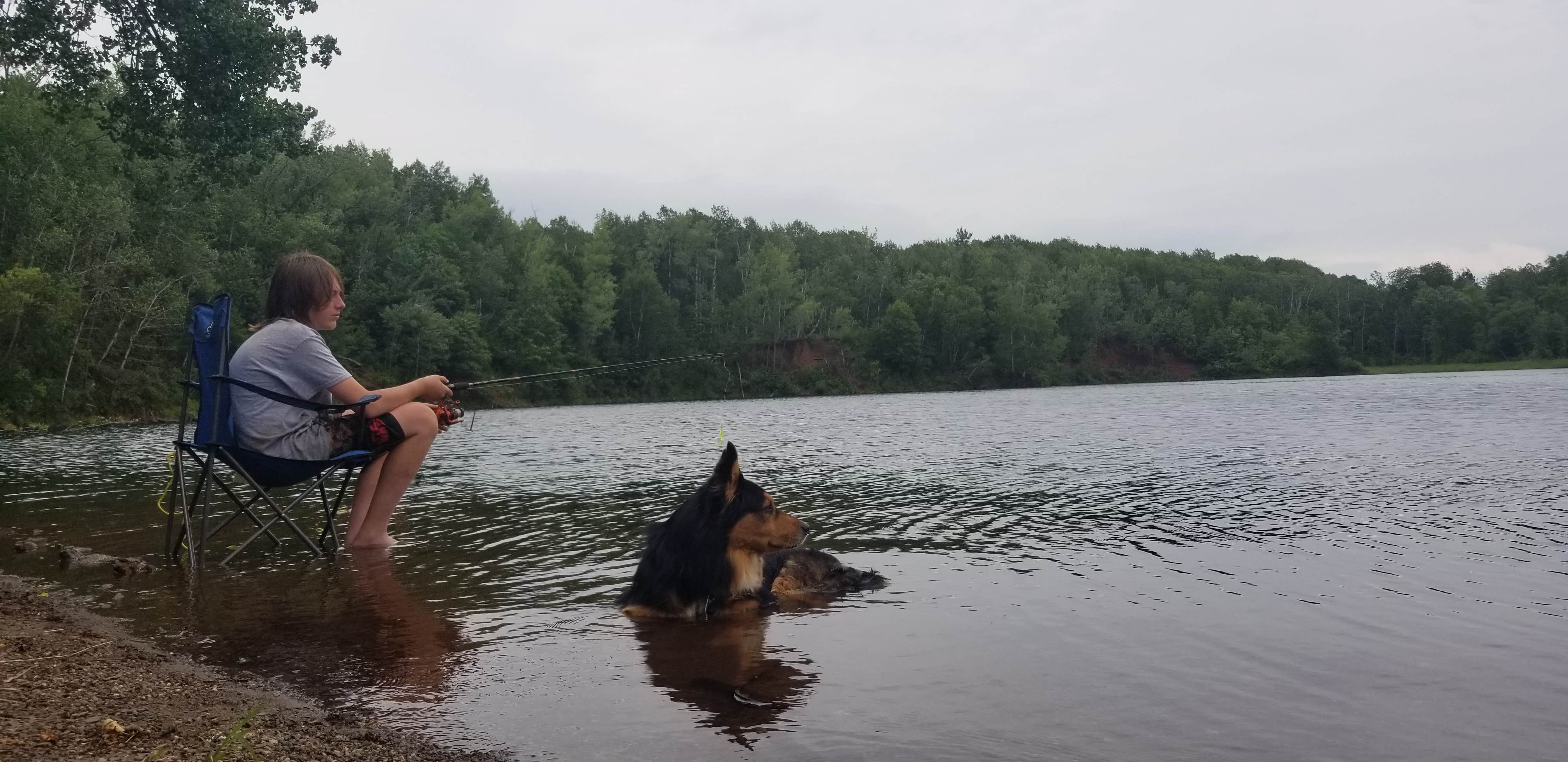 Dave T.'s photo of camping with pets at Cuyuna Country State Rec Area near Aitkin, MN