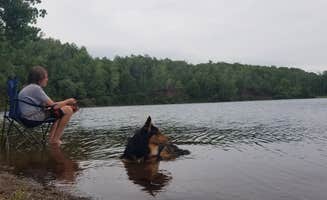 Dave T.'s photo of camping with pets at Cuyuna Country State Rec Area near Baxter, MN