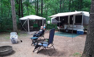 Camping near Embarrass River Campground and ATV Park: Lake Emily Park, Nelsonville, Wisconsin