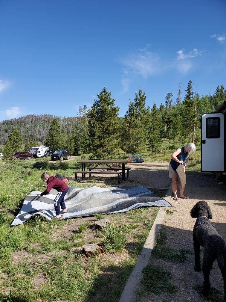 Kell H.'s photo of rv camping at North Michigan Campground — State Forest State Park near Cowdrey, CO