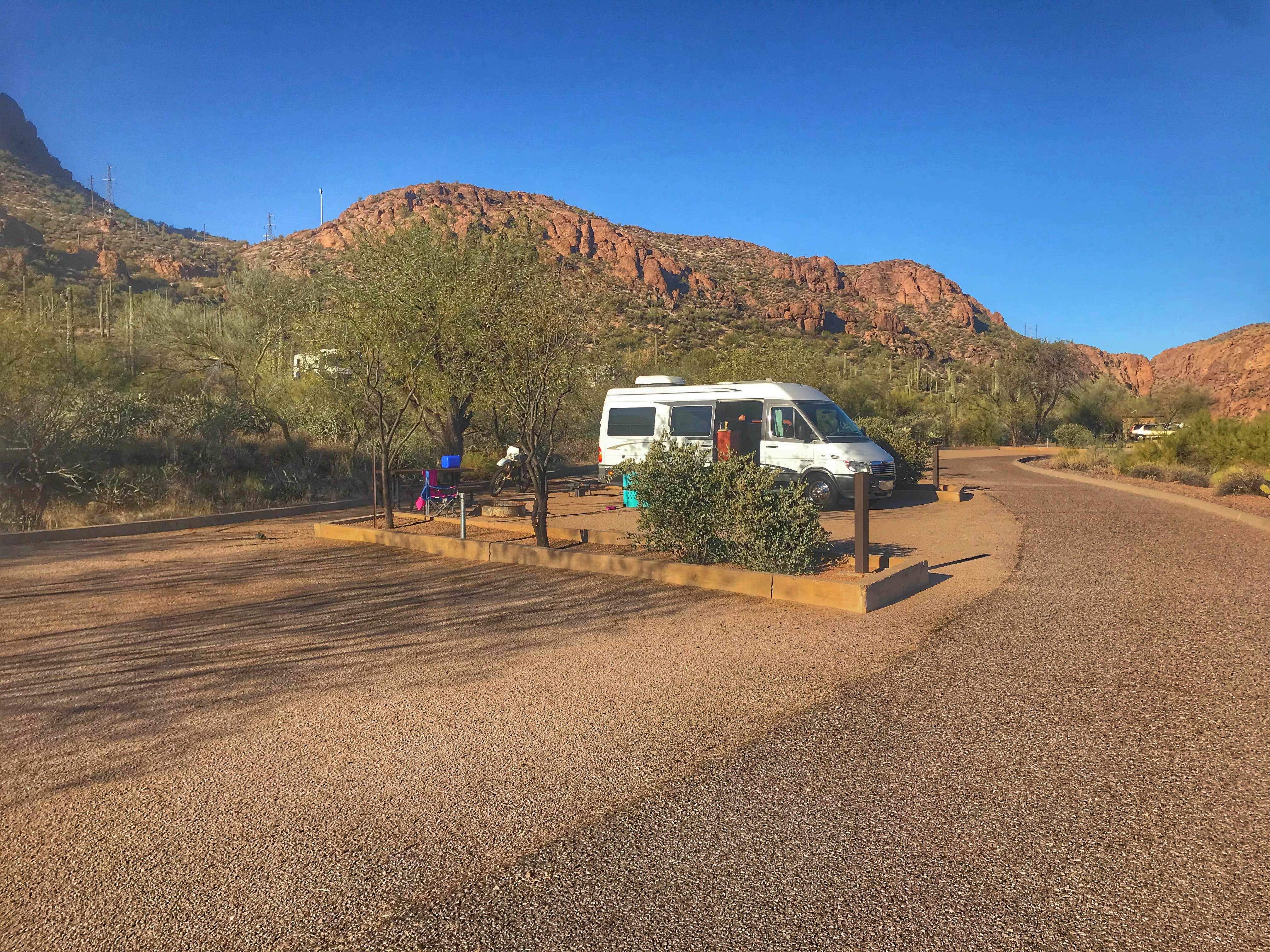 Sara S.'s photo of rv camping at Tortilla Campground near Tortilla Flat, AZ
