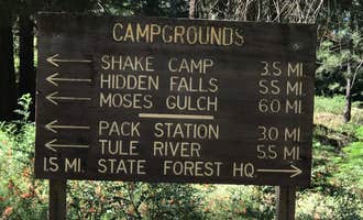 Camping near Hedrick Pond Campground: Moses Gulch - State Forest, Camp Nelson, California