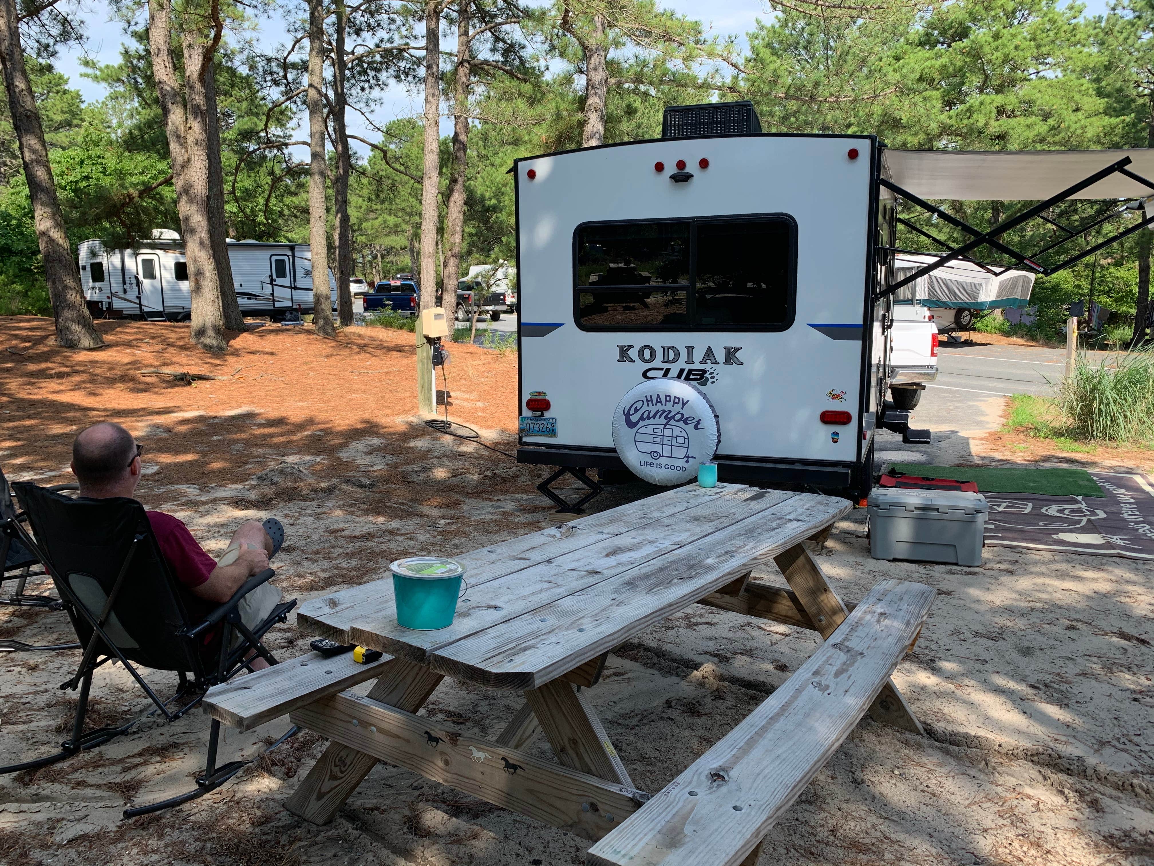 Laure D.'s photo of rv camping at Cape Henlopen State Park Campground near Seaford, DE