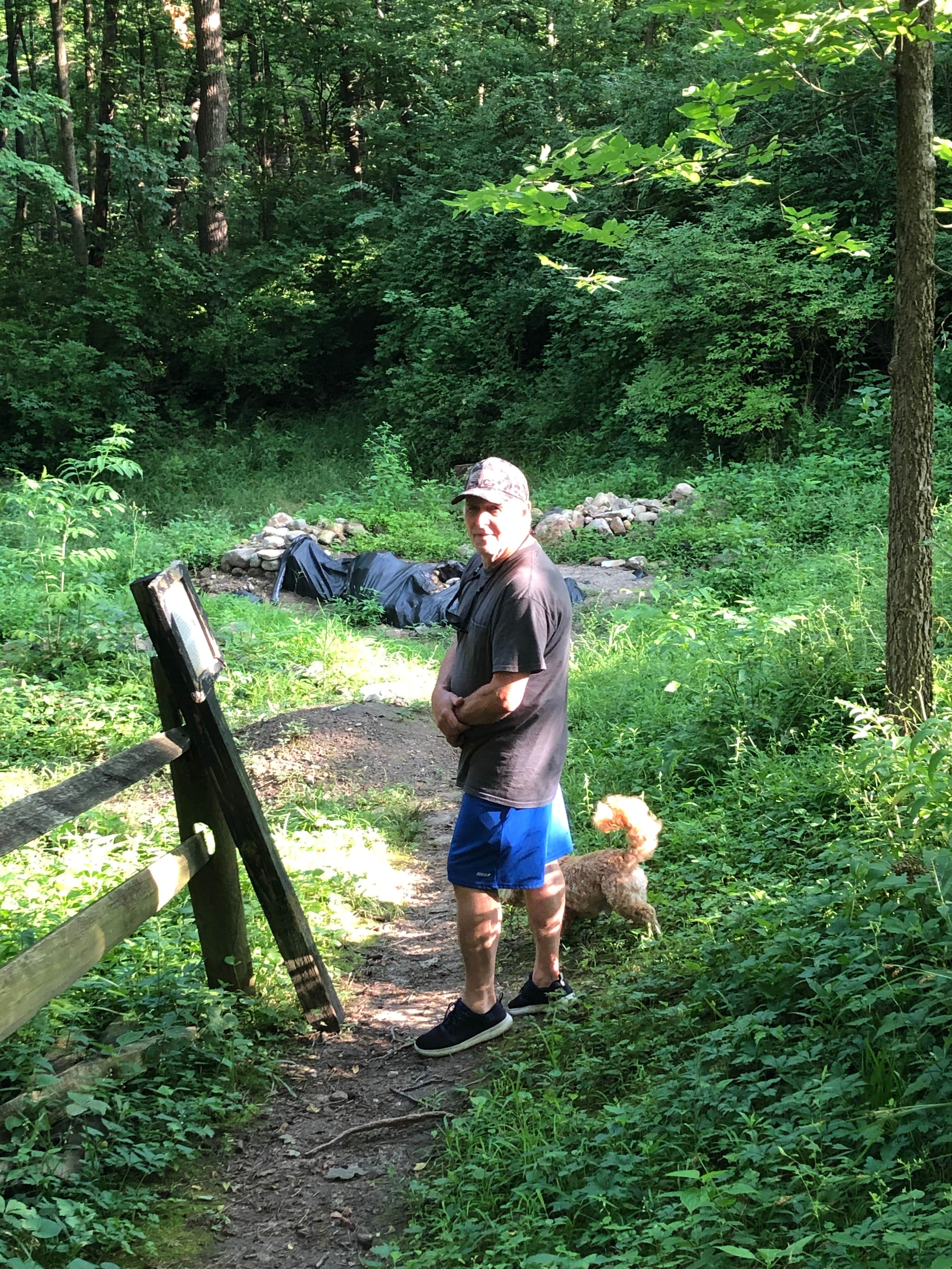 Marianne  B.'s photo of camping with pets at Mounds State Park Campground near Cicero, IN