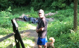 Marianne  B.'s photo of camping with pets at Mounds State Park Campground near New Castle, IN