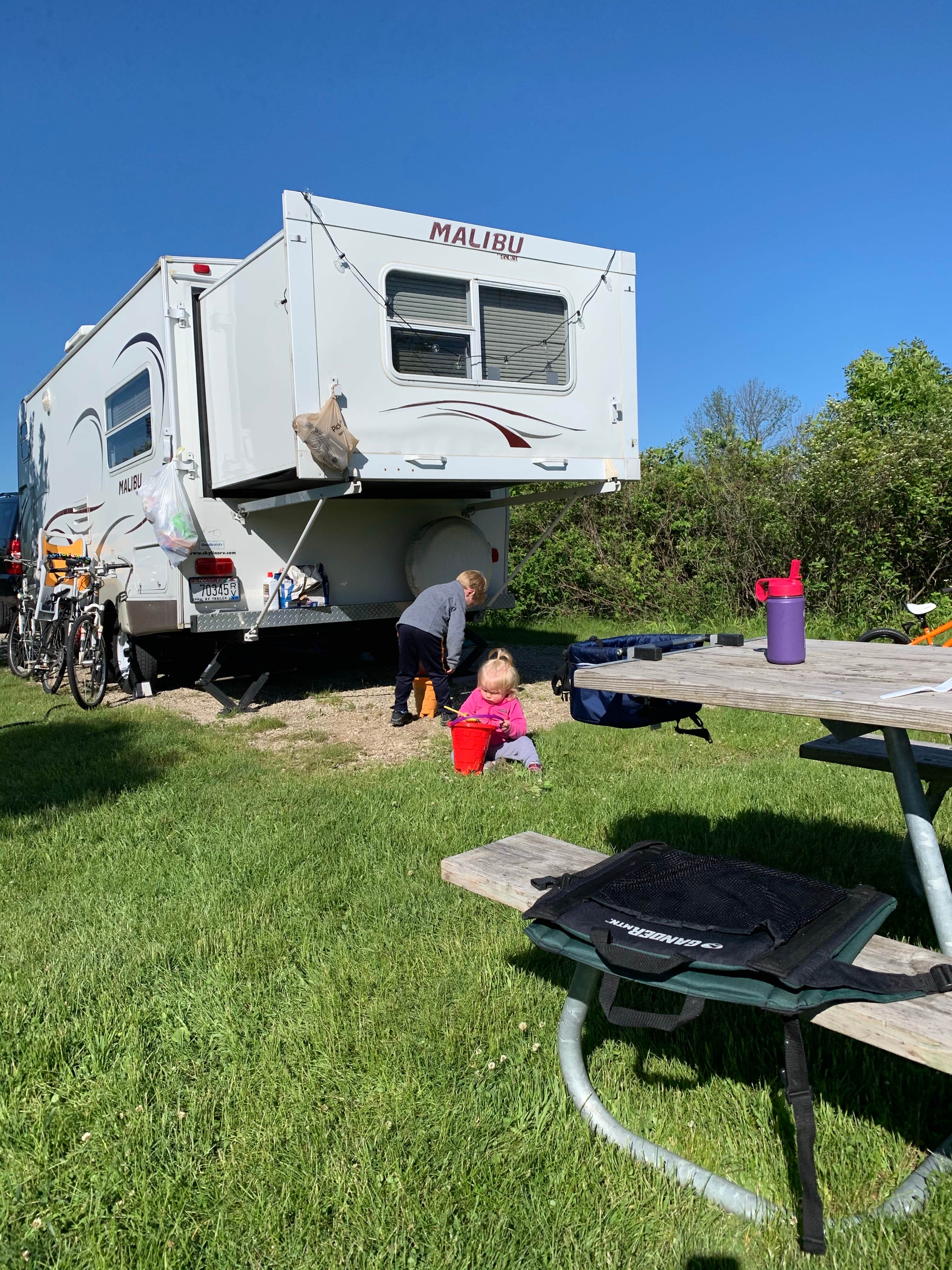 Amanda G.'s photo of rv camping at Harrington Beach State Park Campground near Kiel, WI