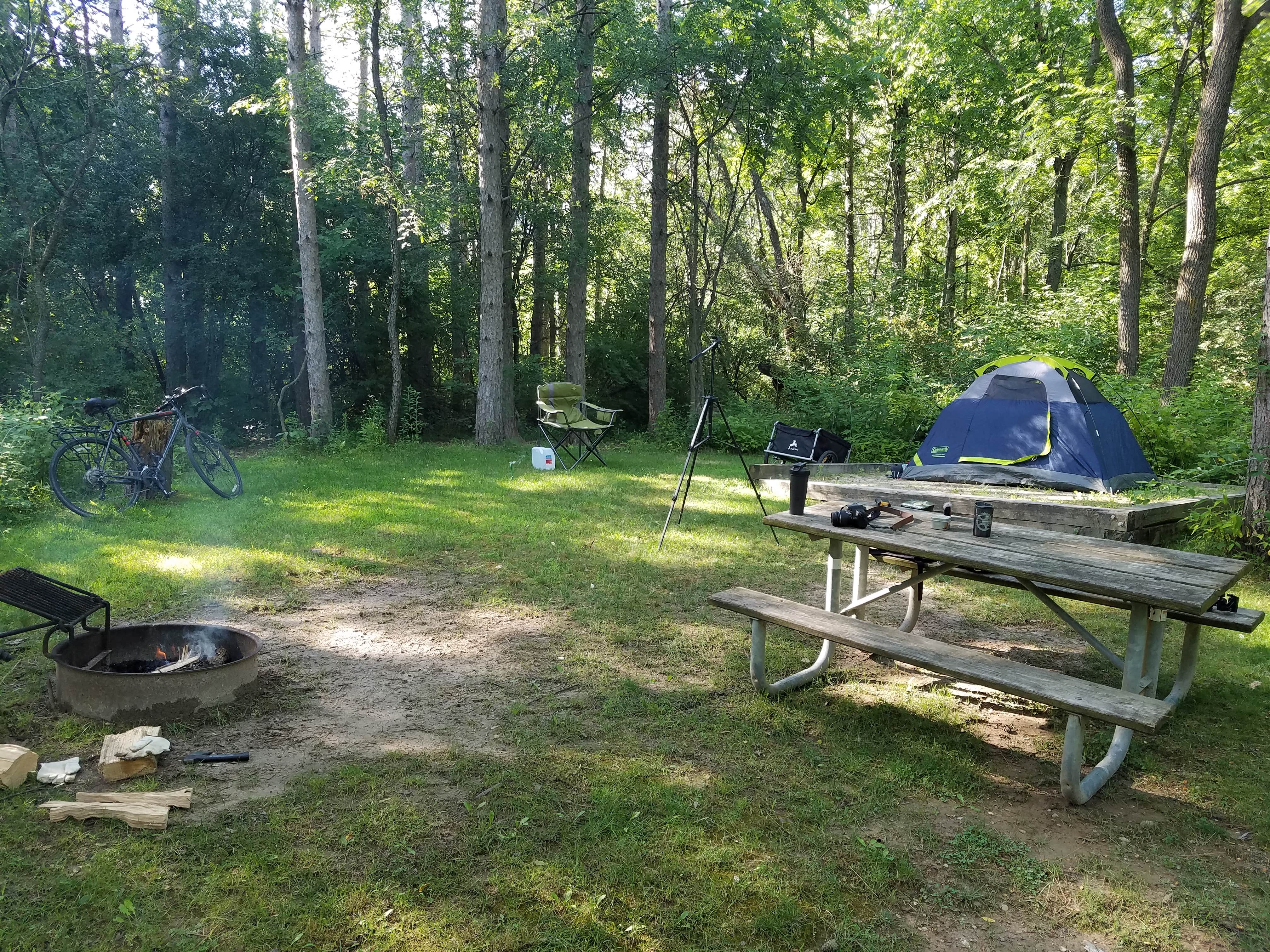 Camper-submitted photo at Thomas Woods Campground near Wonder Lake, IL