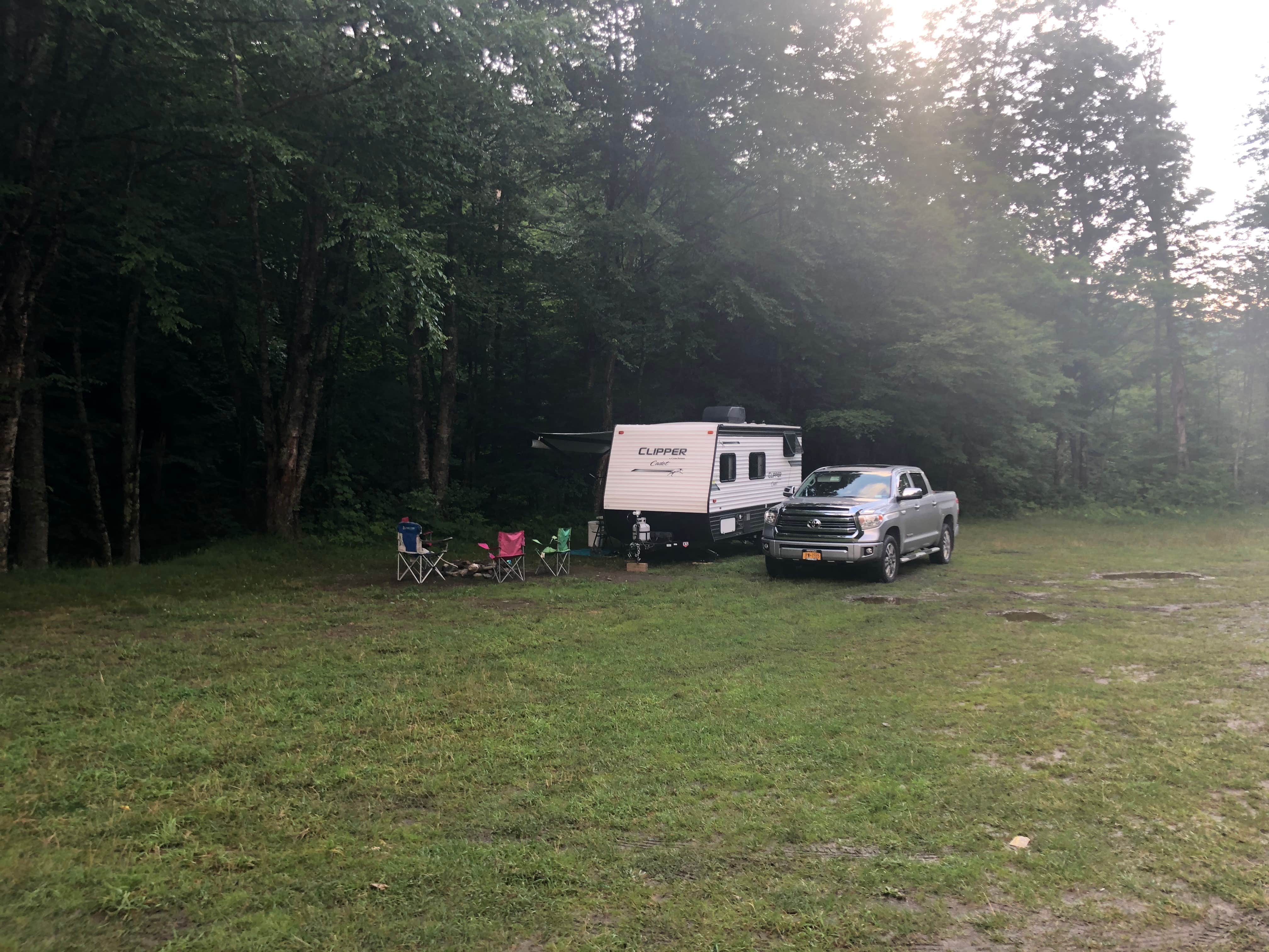Margaret E.'s photo of rv camping at Route 100 Dispersed Camping near Waterbury Center, VT