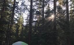Brittany B.'s photo of tent camping at Boreas Pass Road Designated Dispersed Camping near Bailey, CO