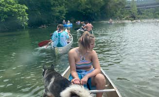 Joshua Y.'s photo of camping with pets at Twin Rivers Landing near Pilot Knob, MO