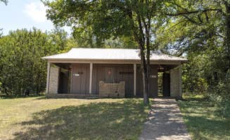 Eat · See · RV L.'s photo of glamping accommodations at McKinney Falls State Park Campground near Georgetown Lake