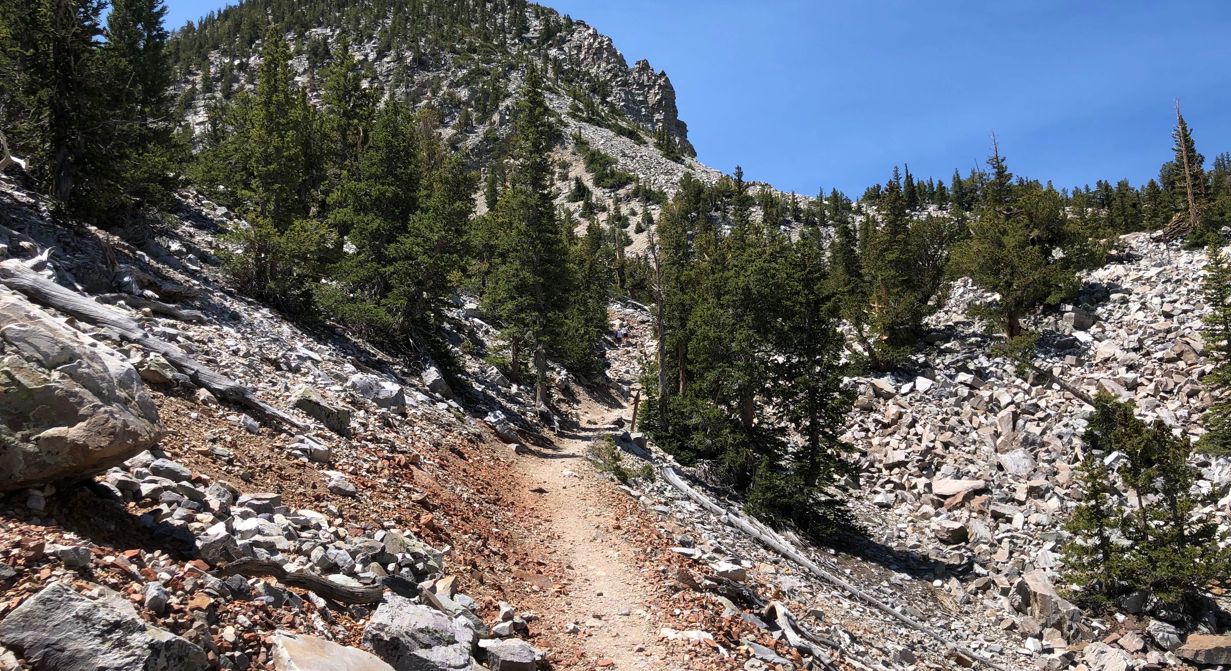 Baker Creek Campground with Trail and Mountain Views in Great Basin National Park