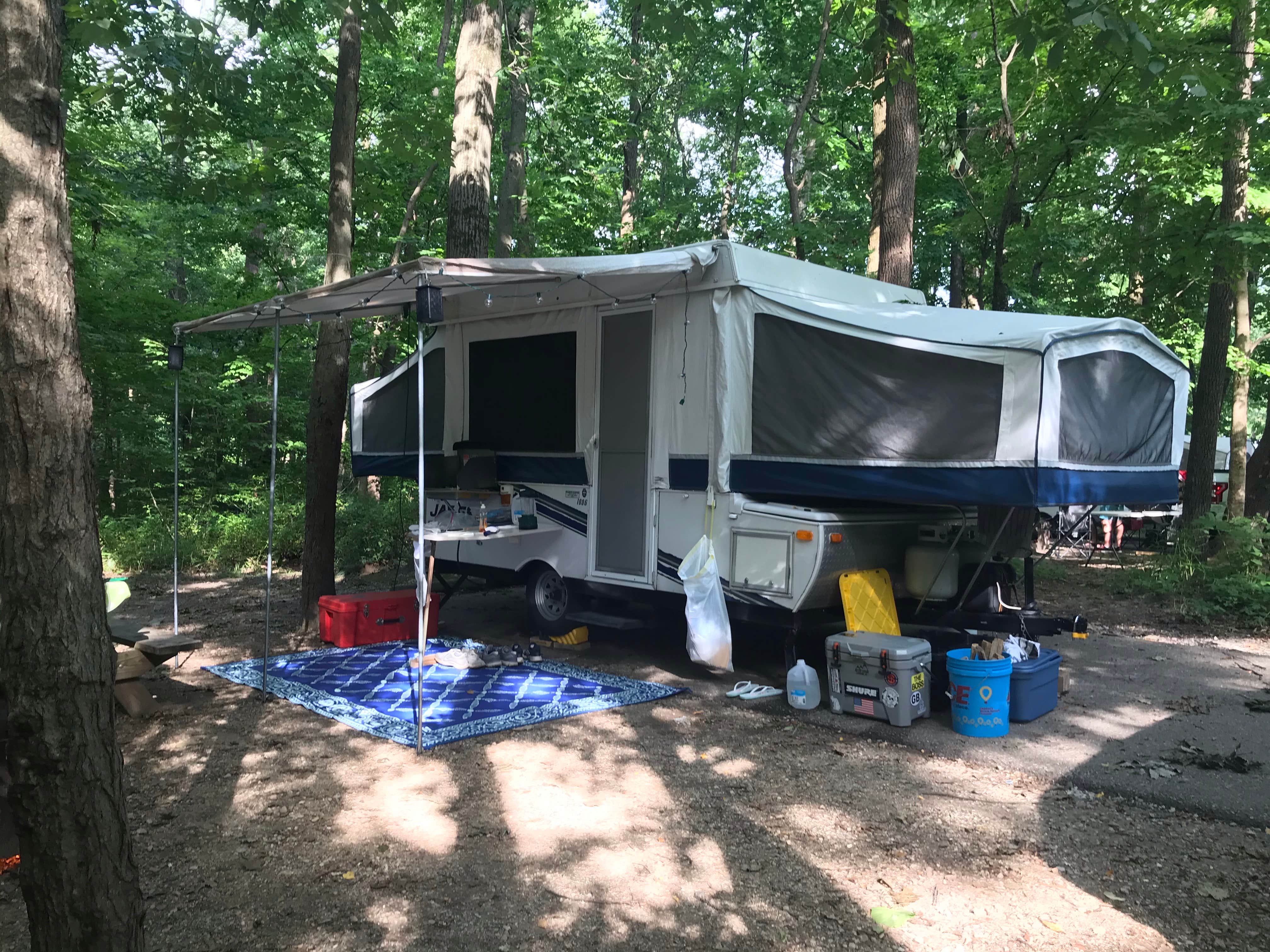 Michelle  M.'s photo at Turkey Run State Park Campground near Cecil M. Harden Lake