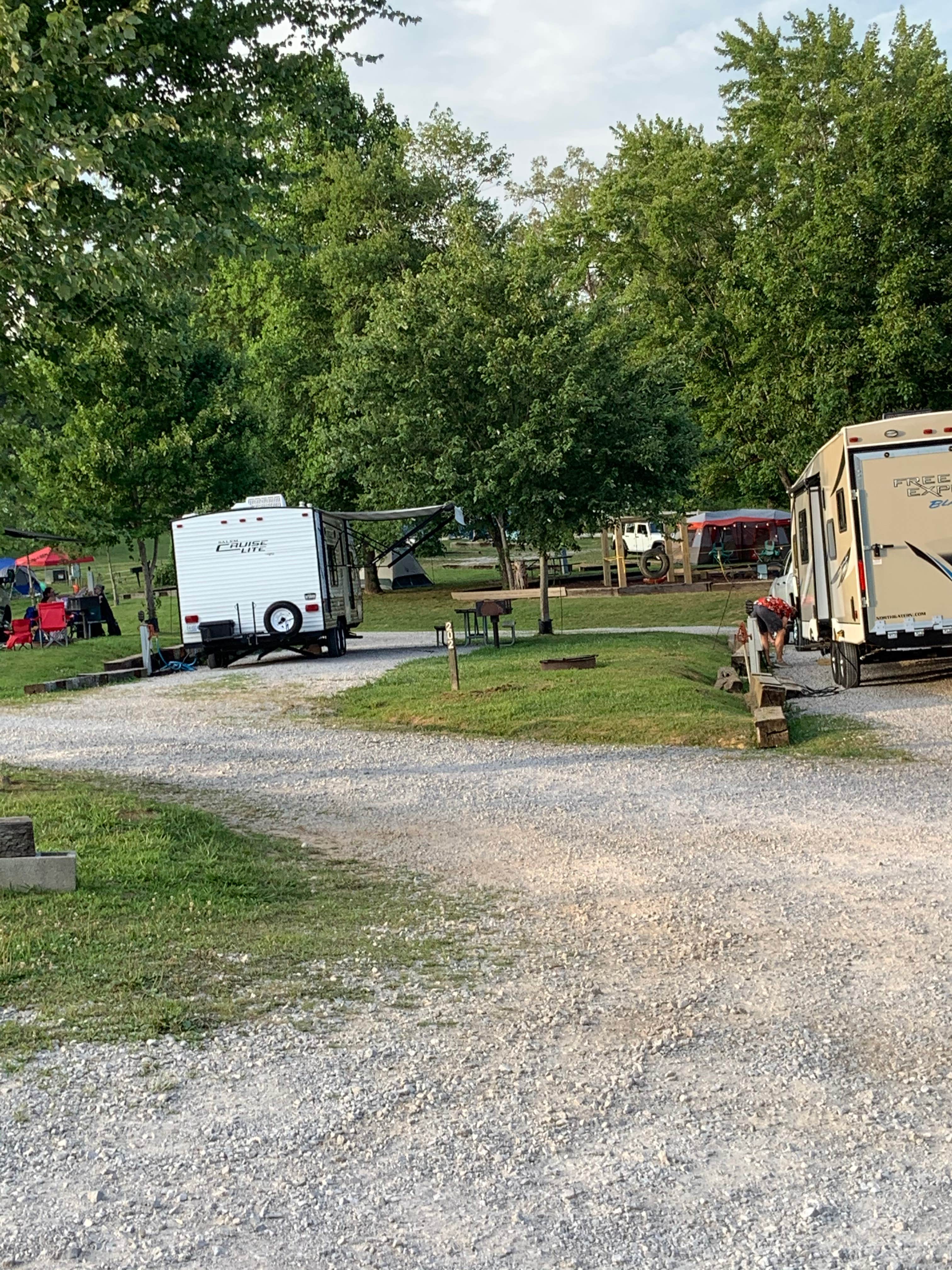 Heather K.'s photo of rv camping at Sheltowee Trace Adventure Resort near Parkers Lake, KY