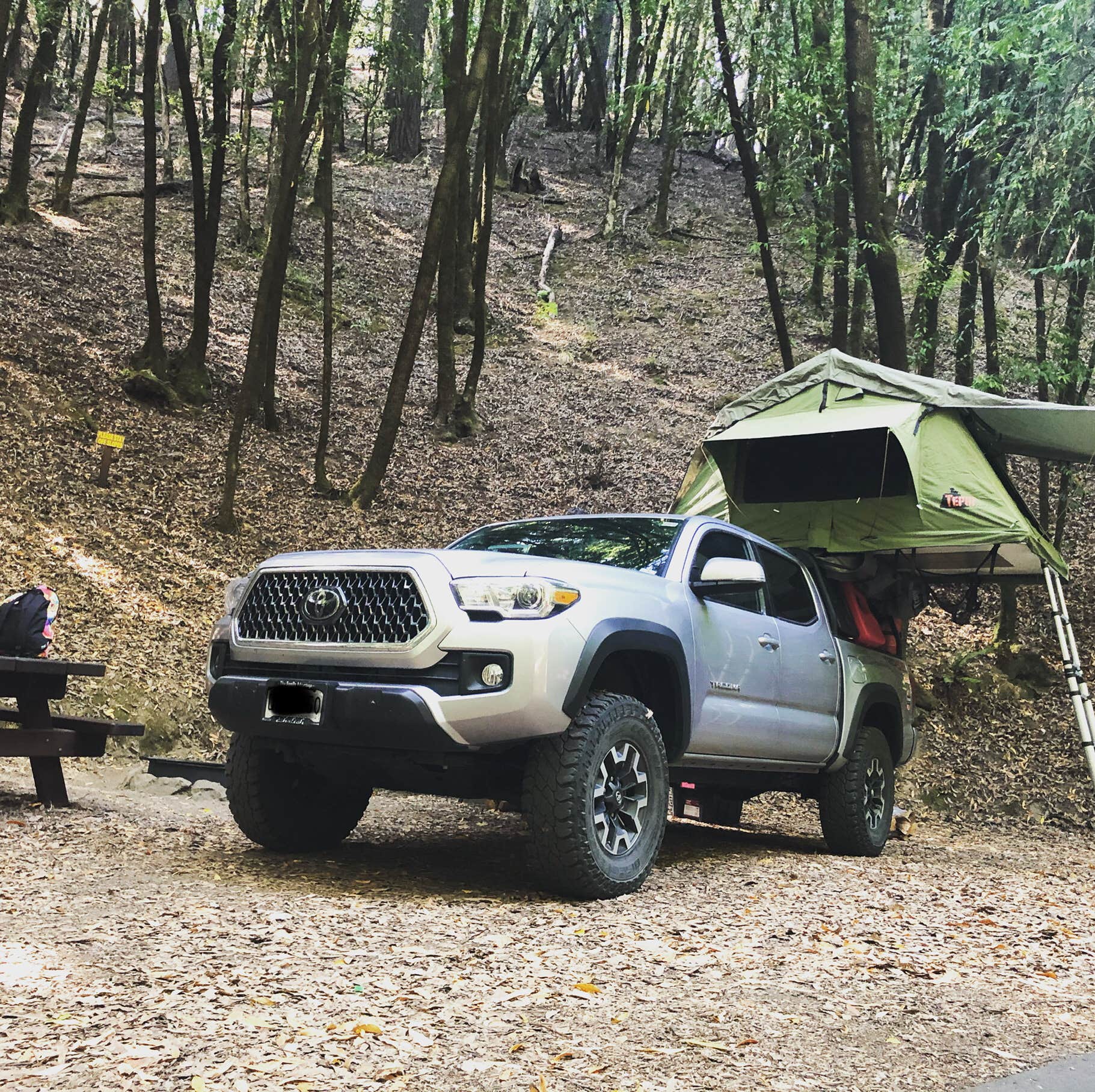 Derrick M.'s photo of tent camping at Schoolhouse Canyon Campground near Ukiah, CA