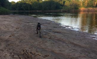 Christine  G.'s photo of camping with pets at Lost Falls Campground near La Crosse, WI