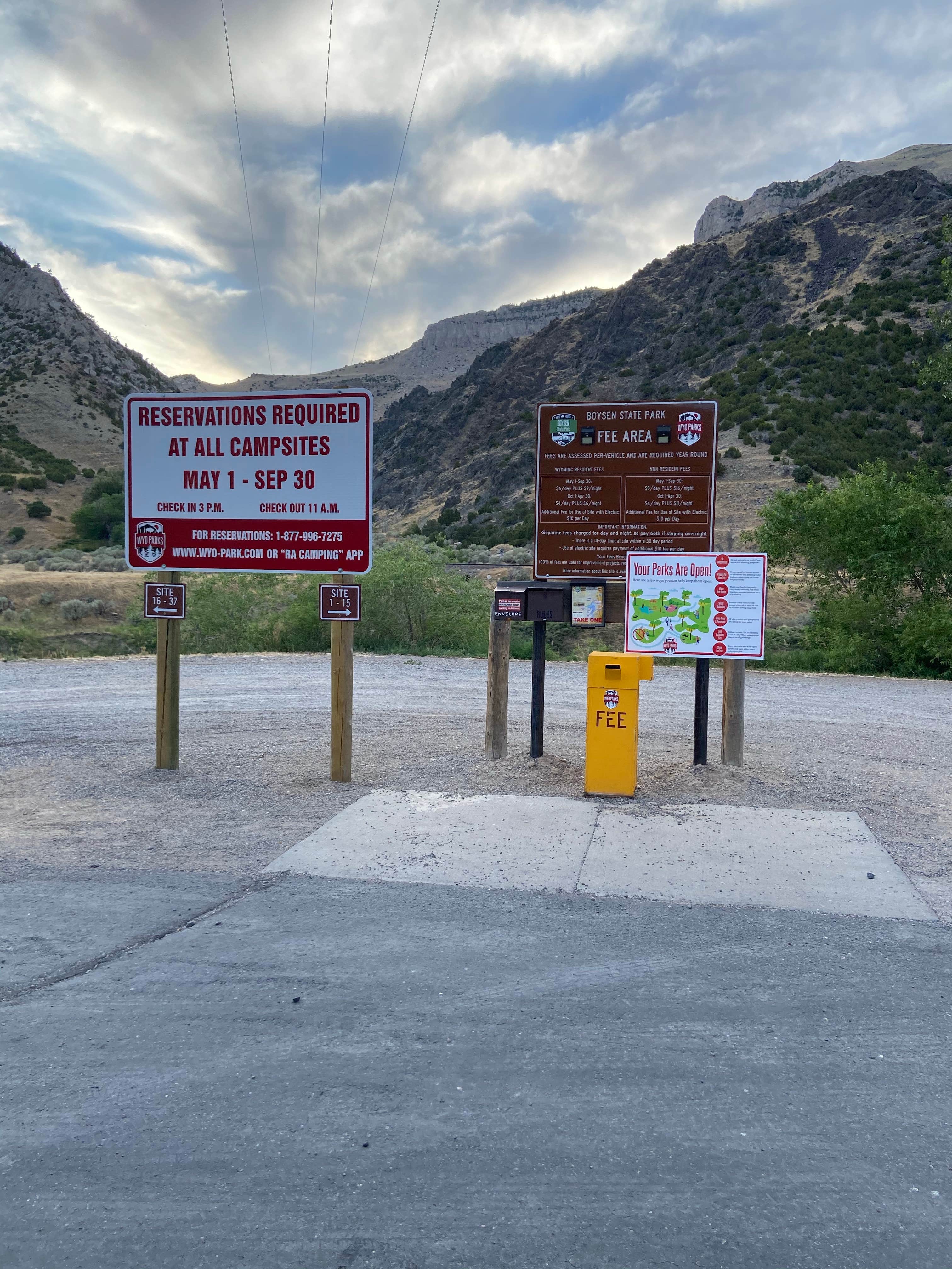 Camper-submitted photo at Tough Creek Campground — Boysen State Park near Riverton, WY