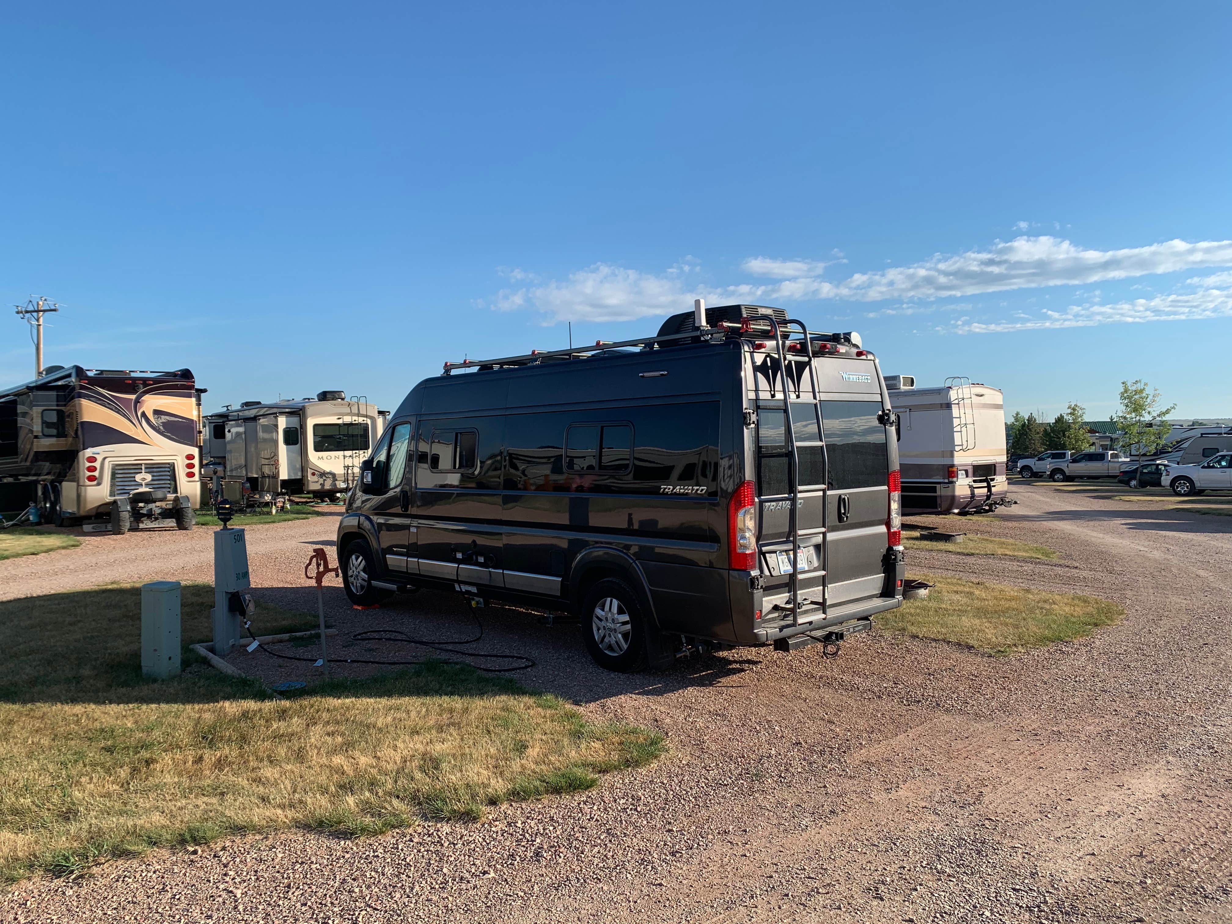 Amy C.'s photo of rv camping at Heartland RV Park And Cabins near Keystone, SD
