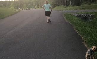 Kelly J.'s photo of camping with pets at Green Lakes State Park Campground near Verona Beach, NY