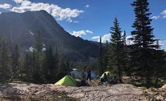 Lucille W.'s photo of tent camping at Spanish Lakes in Montana